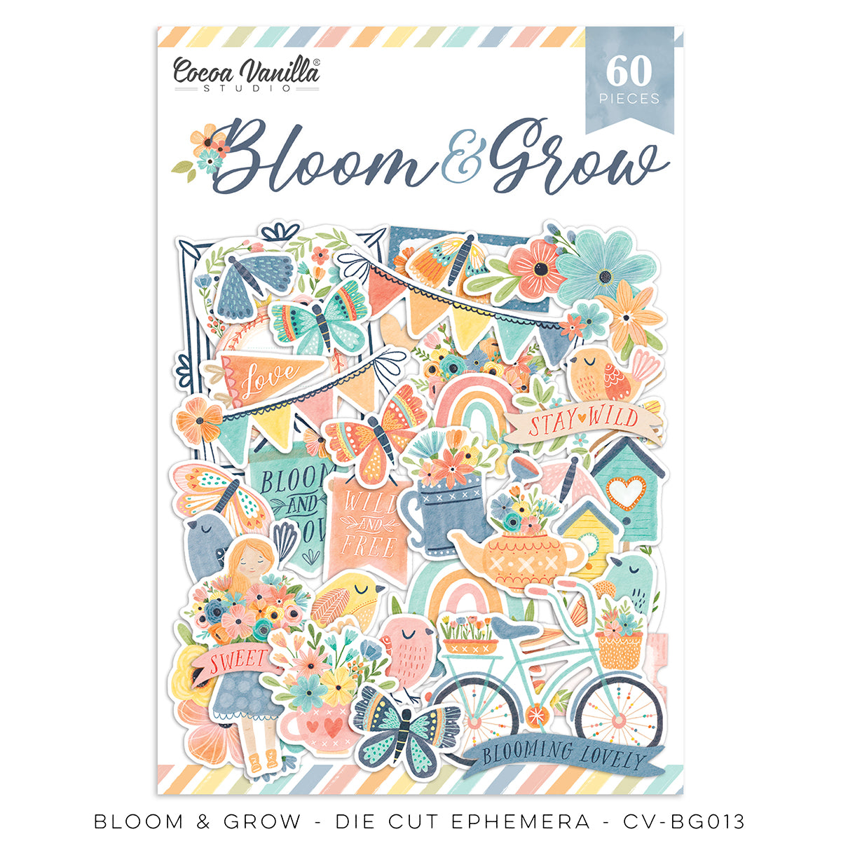 Cocoa Vanilla - Bloom & Grow Die Cut Ephemera