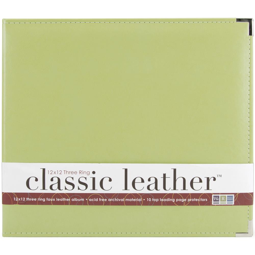 Classic Leather D-Ring Album 12"X12" Kiwi