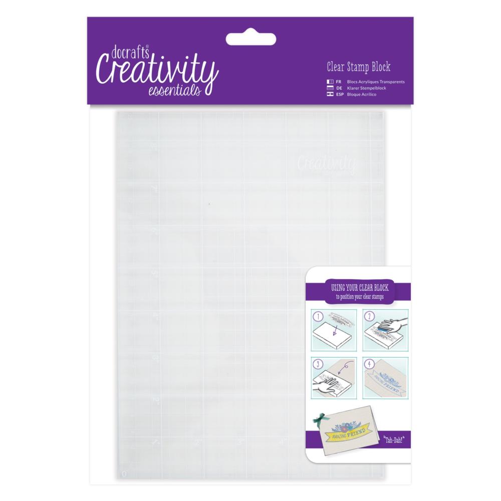 Docrafts Creativity Essentials A5 Clear Stamp Block DCE903101