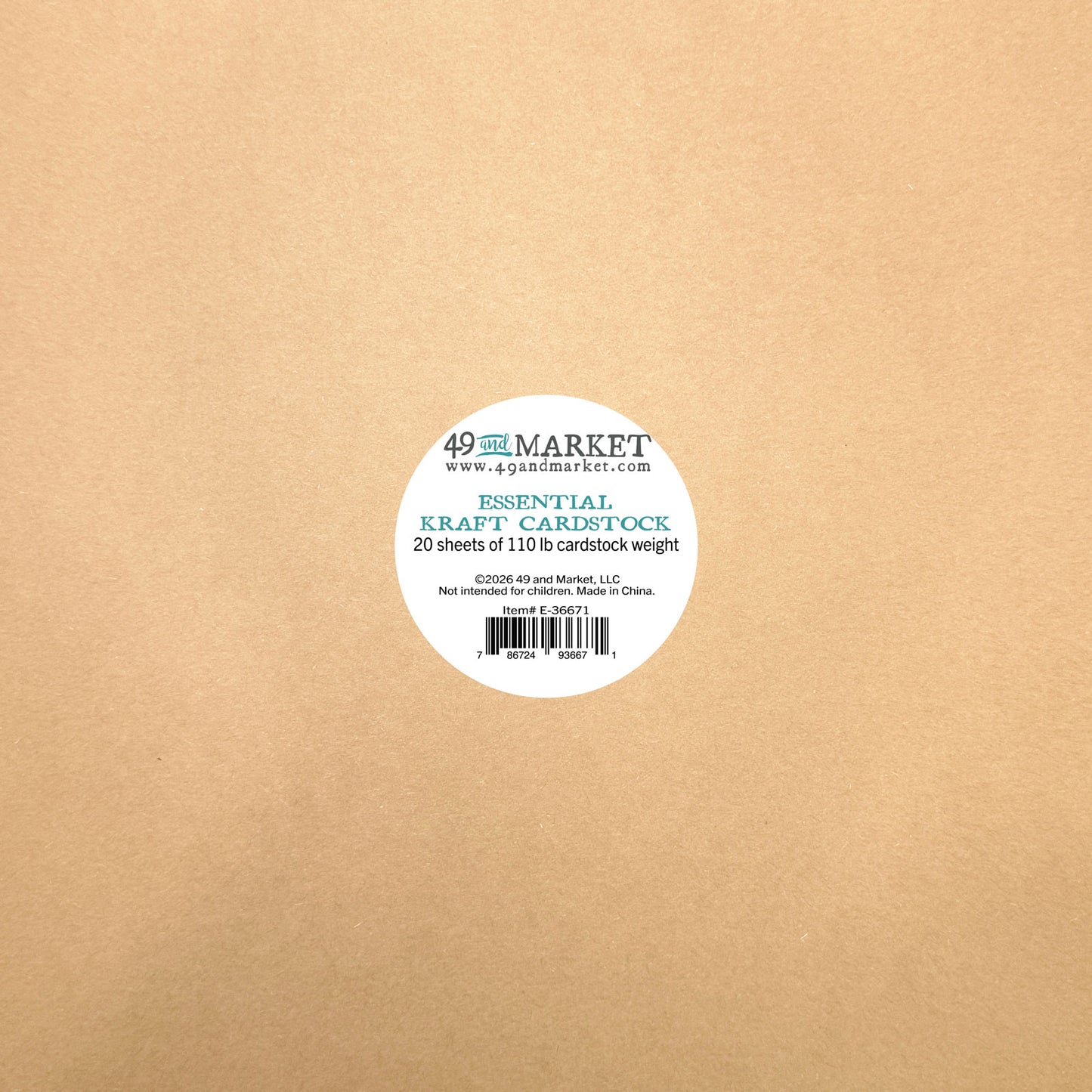 49 & Market Essential Kraft Cardstock