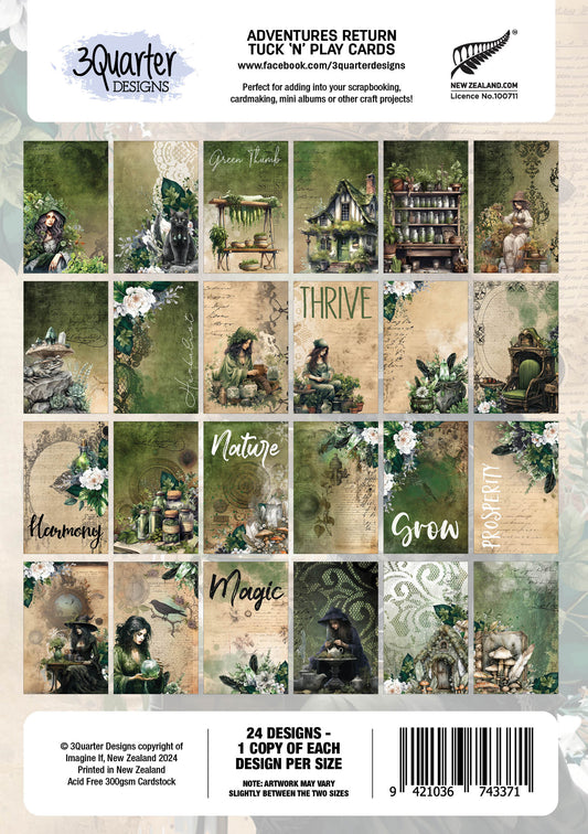 3Quarter Designs - Earth Witch Tuck 'N' Play Cards