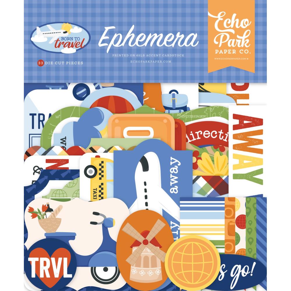 Echo Park Paper Born To Travel Ephemera