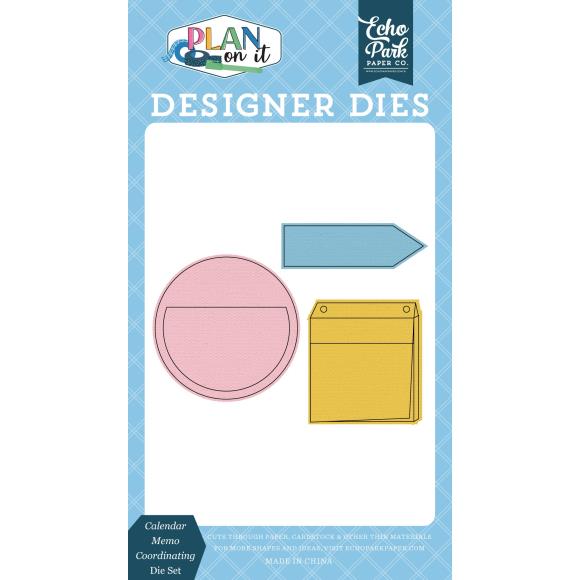 Echo Park Paper Co -Plan On It Small Die Set - Calendar Memo