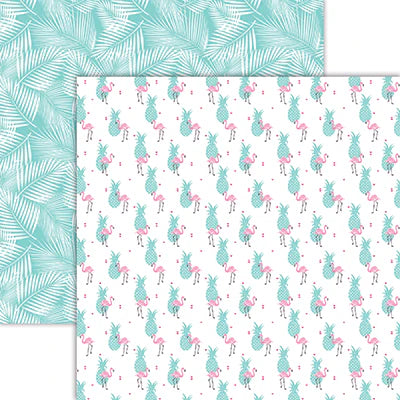 Flamingo Beach Collection 12"X12"