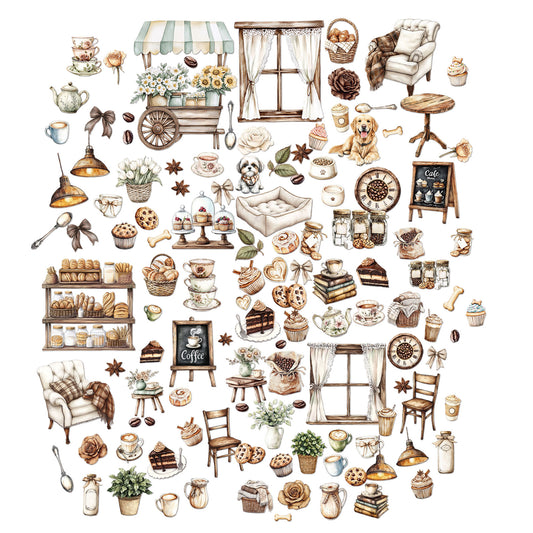 Country Heart Cafe Laser-Cut Elements by Joanne Bain