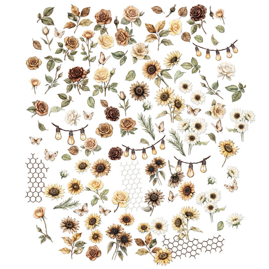 Country Heart Cafe Laser-Cut Wildflowers by Joanne Bain