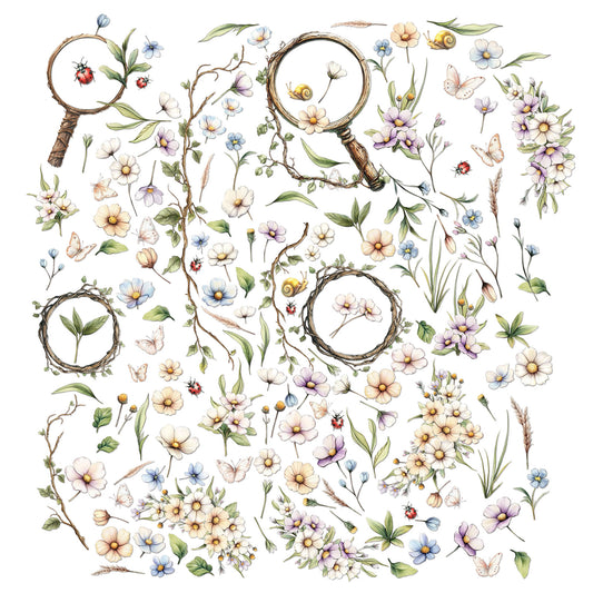 The Looking Glass Laser-Cut Wildflowers by Joanne Bain