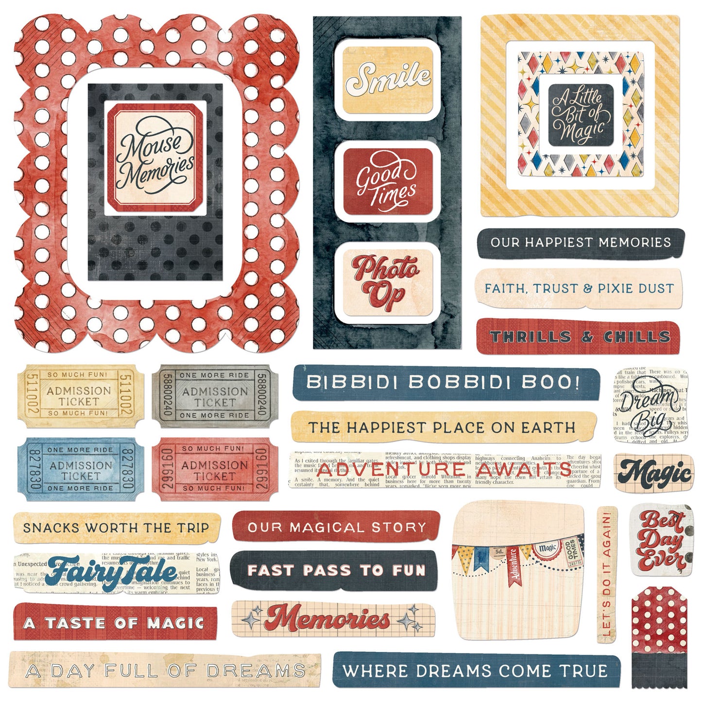 Mouse & Co. Chipboard Elements by Michelle Coleman
