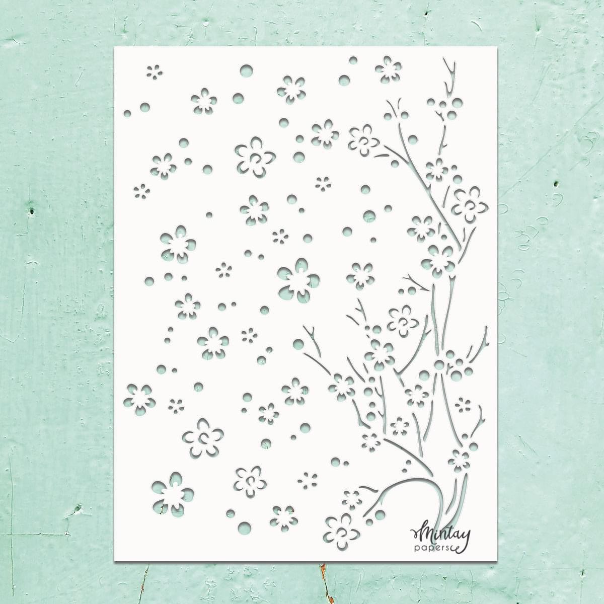 Mintay Kreativa Stencils - Cherry Blossoms