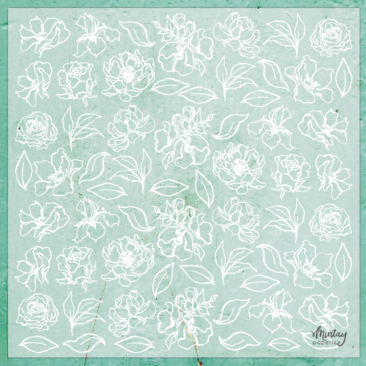 Mintay Papers - Flowers - Decorative Vellum - MT-VEL-01