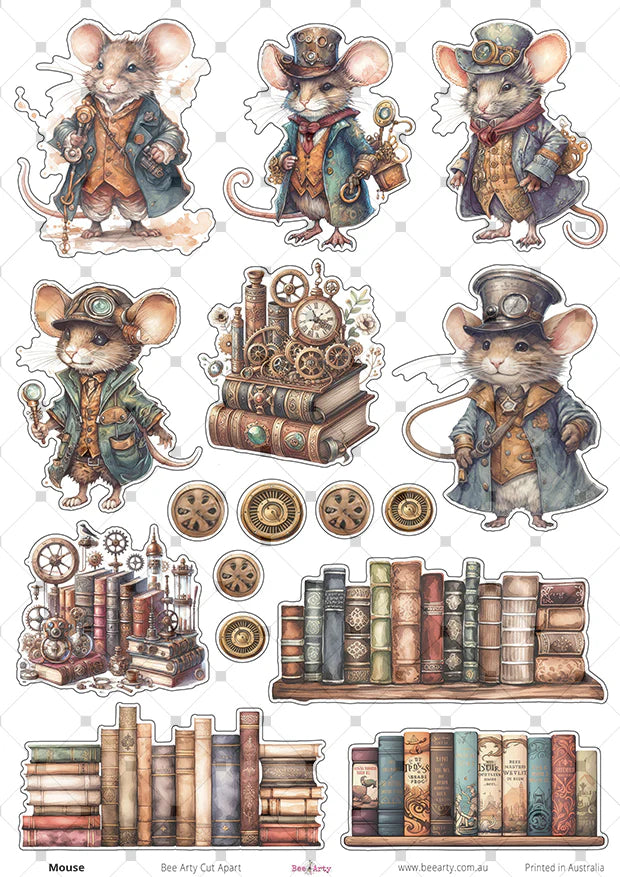 Bee Arty A4 Cut Apart - Mouse