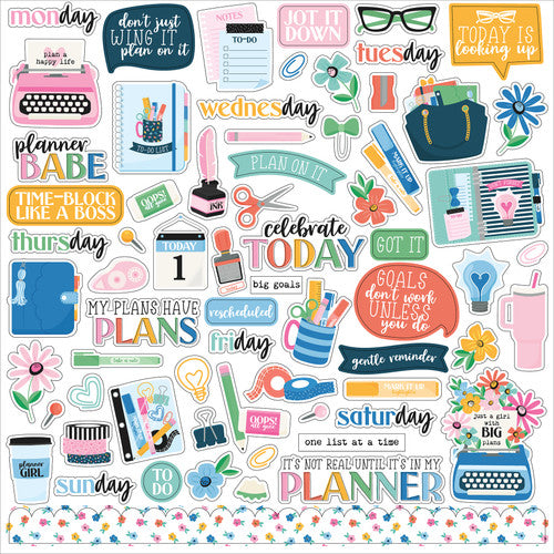 Plan On It Collection Paper Pack 12"X12"