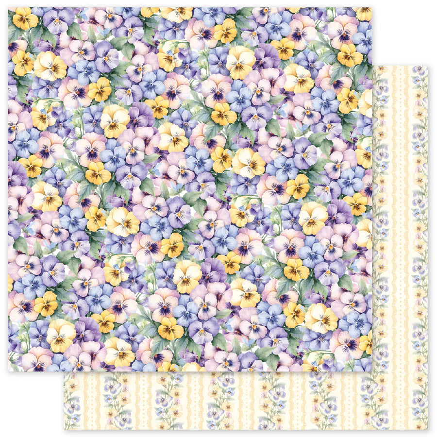 Petals & Pansies Basics 12x12 Paper Collection