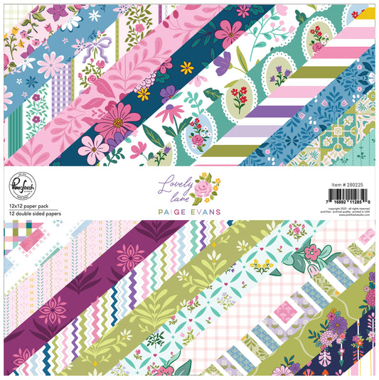 Pinkfresh Studio Lovely Lane: 12x12 Paper Pack Paige Evans