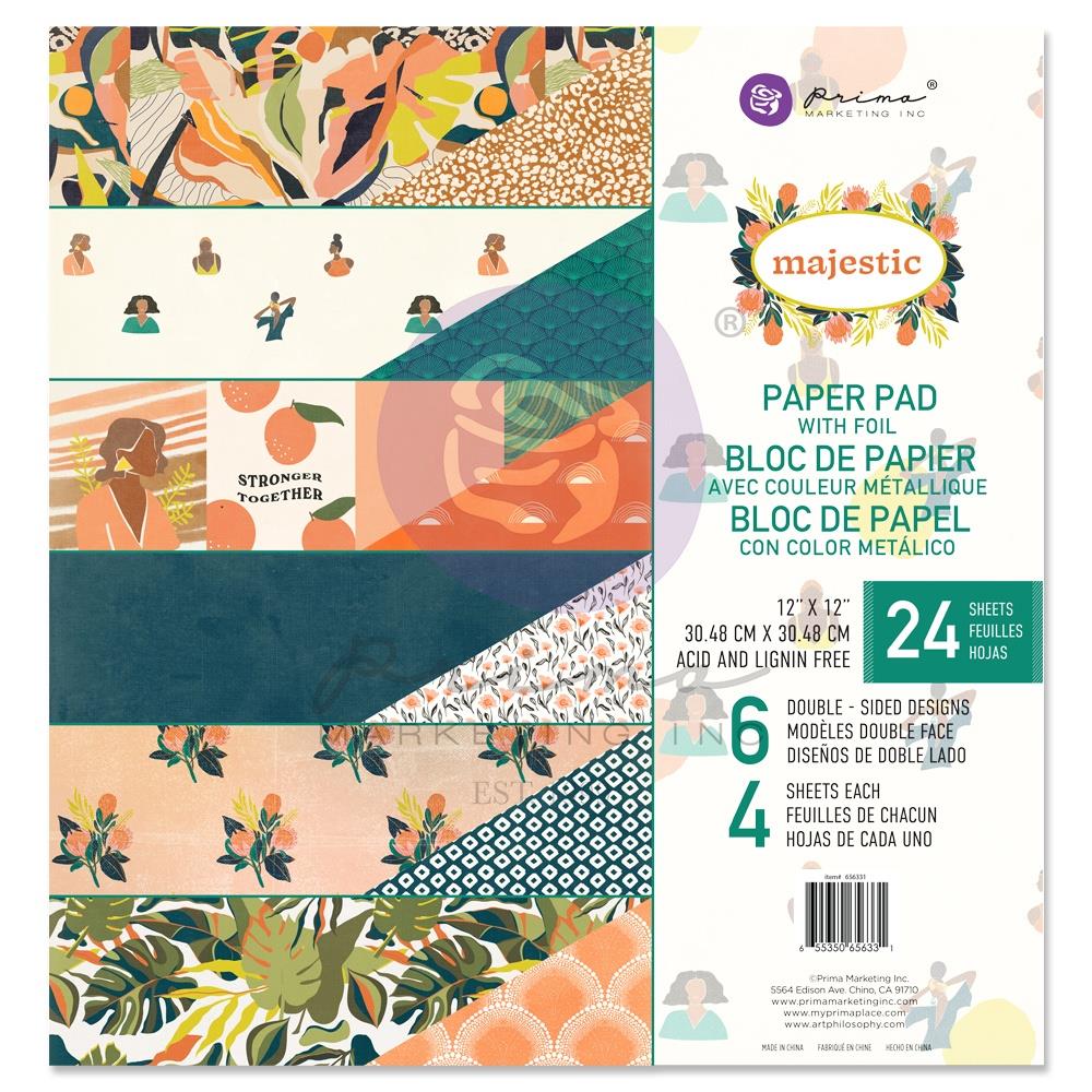Prima Marketing Majestic Double-Sided Paper Pad 12"X12"