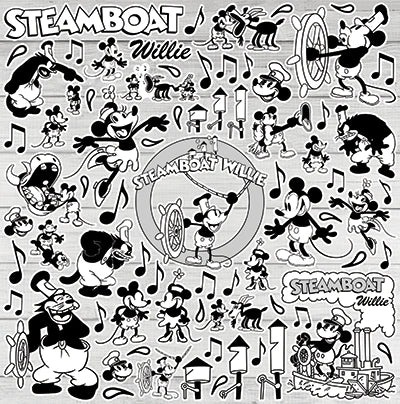 Steamboat Willie Collection Kit 12"X12"