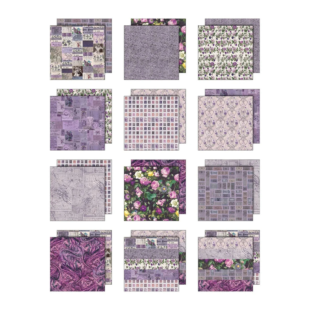 Idea-ology Double-Sided Cardstock 12"X12" - Palette Collection: Purple