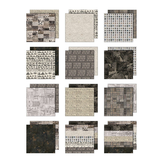 Idea-ology Double-Sided Cardstock 12"X12" - Palette Collection: Charcoal