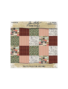 Tim Holtz Idea-ology – Palette Collection Double-Sided Cardstock 8" x 8"