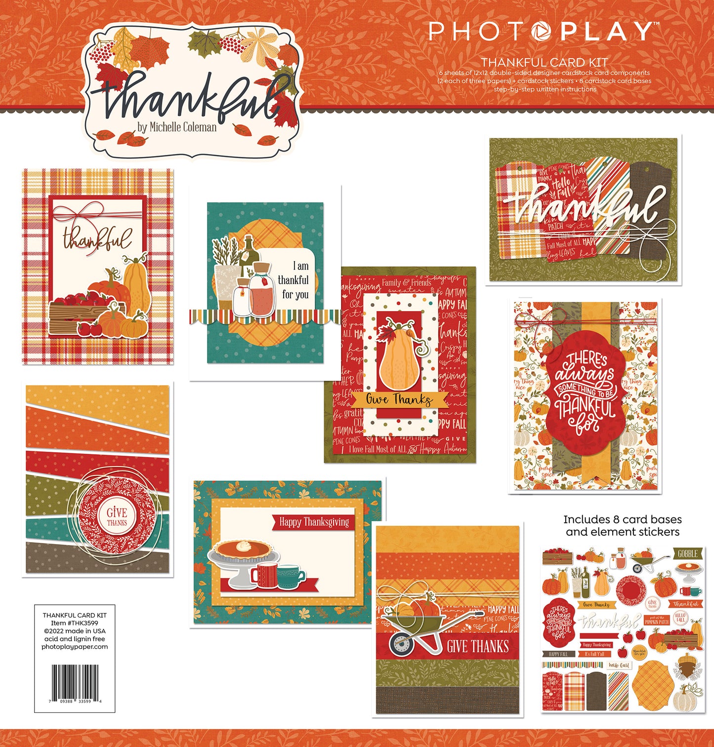 PhotoPlay Thankful - Card Kit
