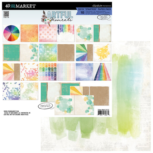 Artful Moments 12x12 "Starters" Paper Pack By Vicki Boutin