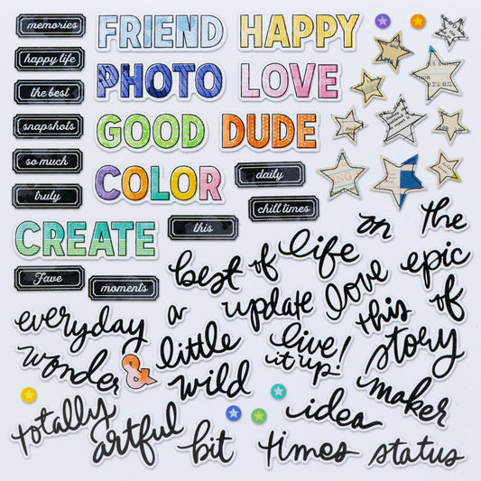 Artful Moments Chipboard Bits By Vicki Boutin