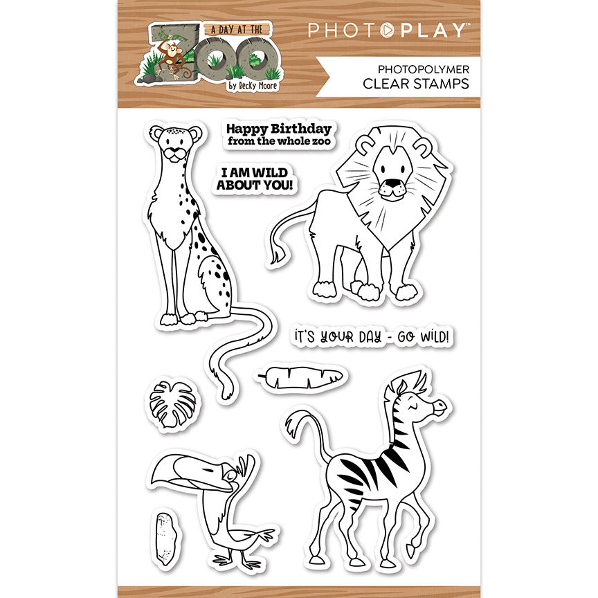 Photo Play Paper A Day at the Zoo - Stamp Set