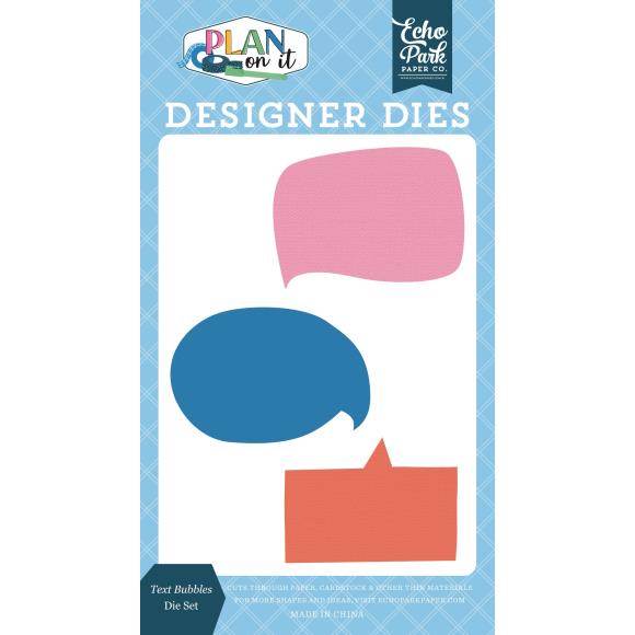 eCHO pARK pAPER cO - Plan On It Small Die Set - Text Bubbles