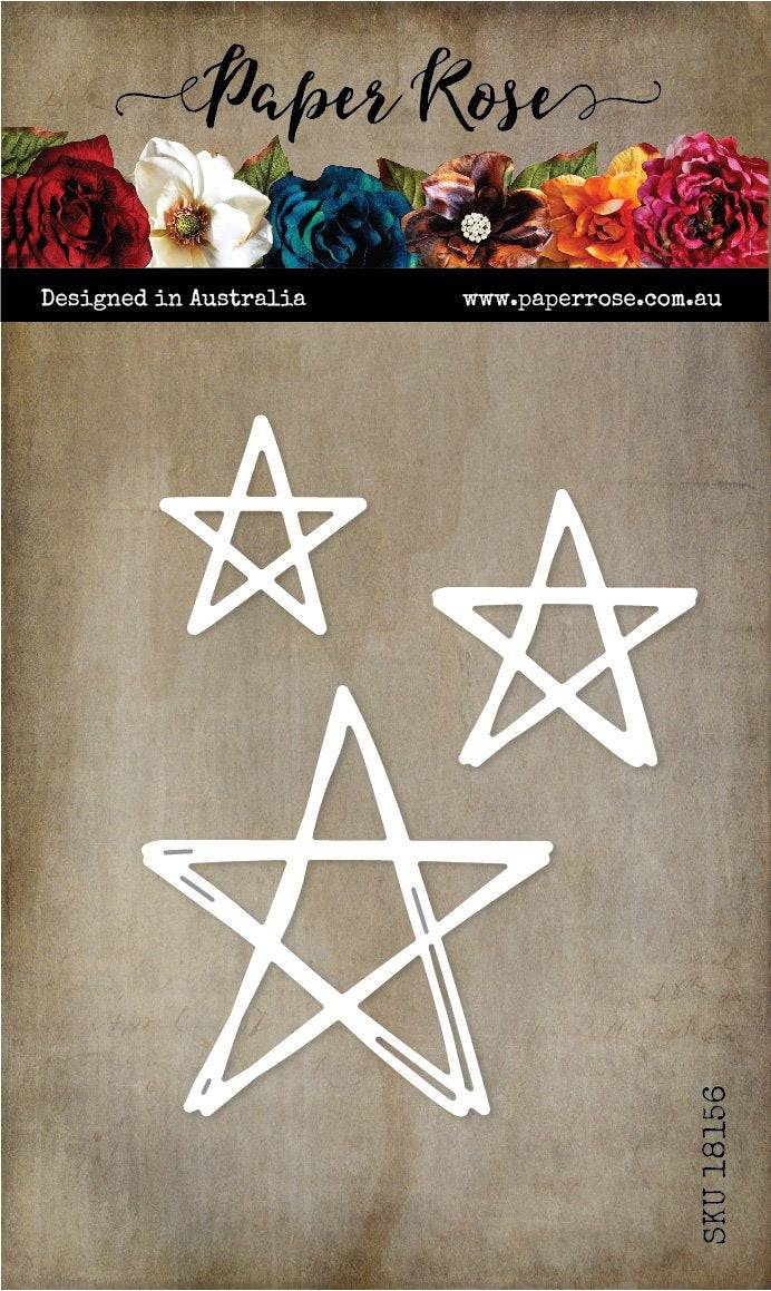Paper Rose Studio Scribbled Stars Metal Cutting Die