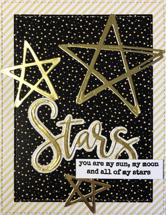 Scribbled Stars Metal Cutting Die