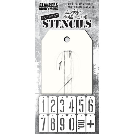 Tim Holtz Element Stencils - 12PK - MECHANICAL