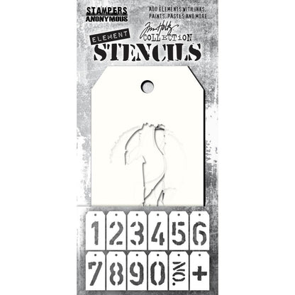 Tim Holtz Element Stencils - 12PK - Freight