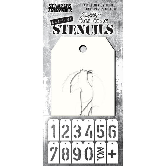 Tim Holtz Element Stencils - 12PK - Freight