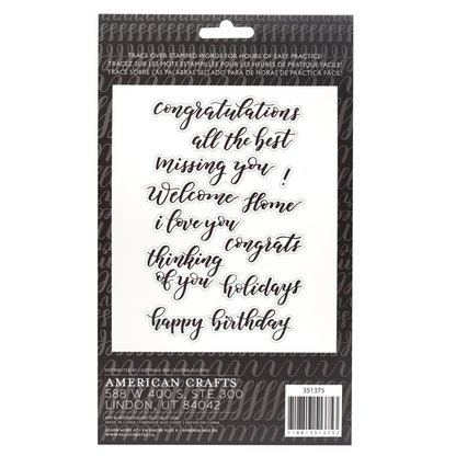 Kelly Creates Acrylic Traceable Stamps - Bouncy Sentiments