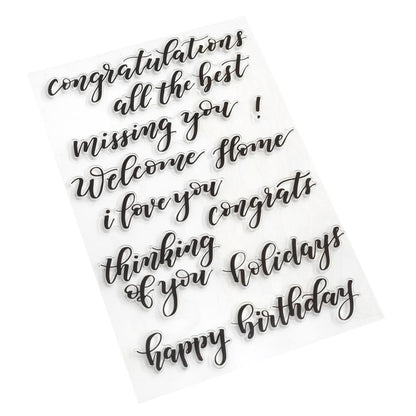 Kelly Creates Acrylic Traceable Stamps - Bouncy Sentiments