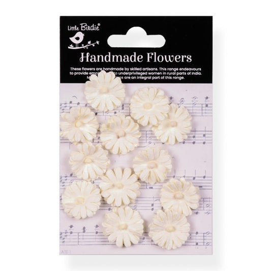 Little Birdie Larisa Paper Flowers - Ivory Pearl