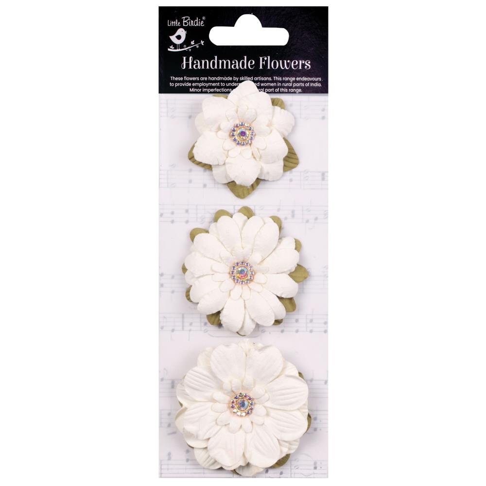 Little Birdie Jeremy Paper Flowers - Ivory Pearl