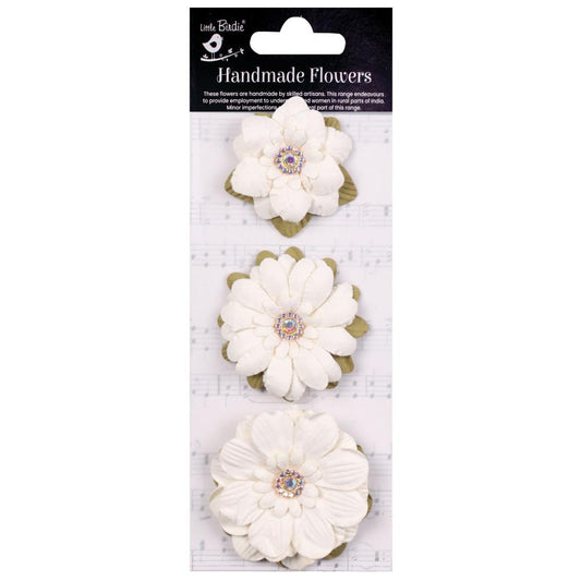 Little Birdie Jeremy Paper Flowers - Ivory Pearl