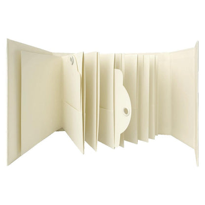 Graphic 45 Square Tag & Pocket Wrap-Around Album - Ivory