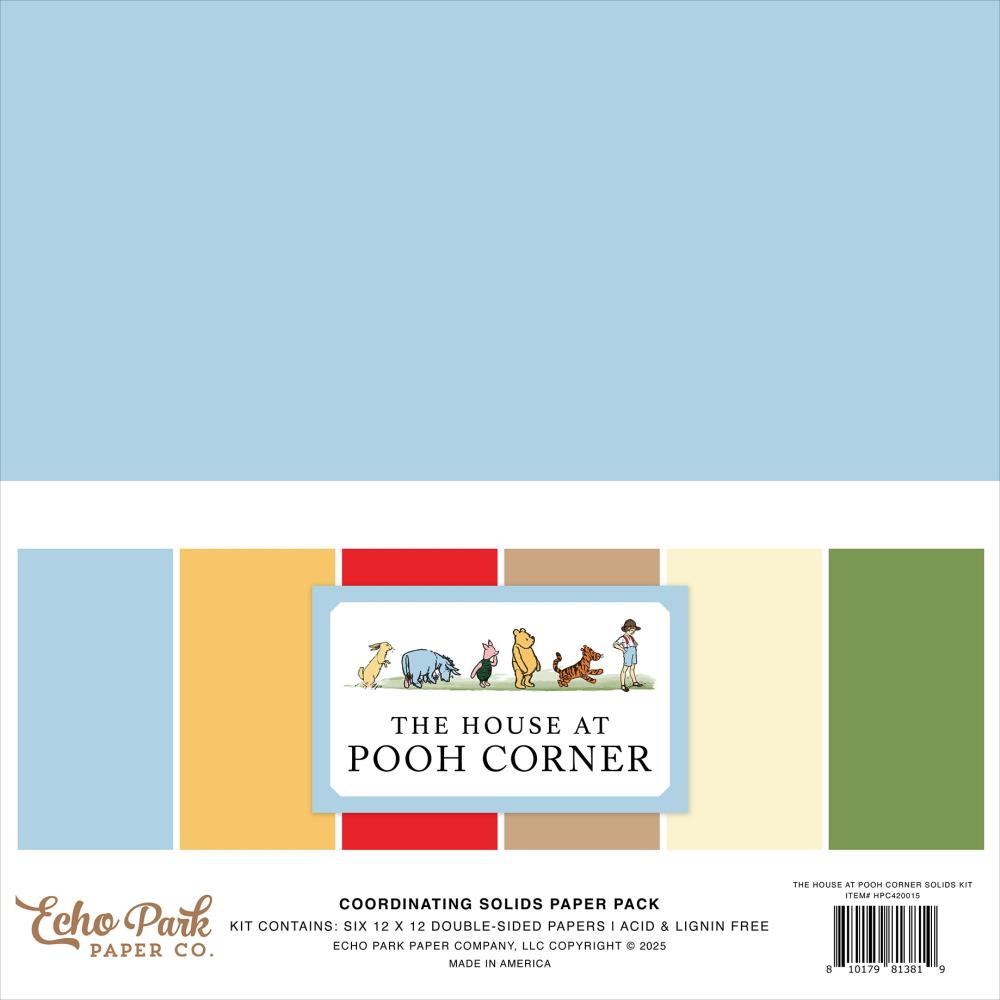 Echo Park The House At Pooh Corner Solids Paper Pack