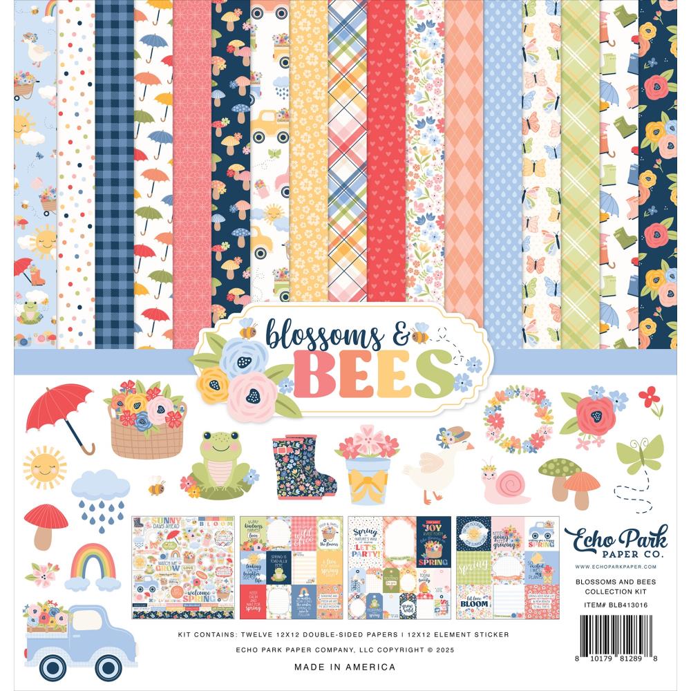 Echo Park Blossoms And Bees Collection Kit 12"X12"