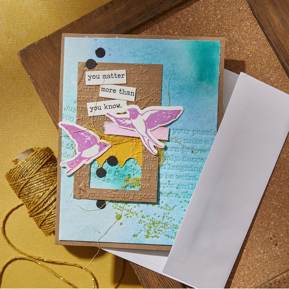 Spellbinders BetterPress Plates & Die Set By Dina Wakley - Holding Your Heart Sentiments