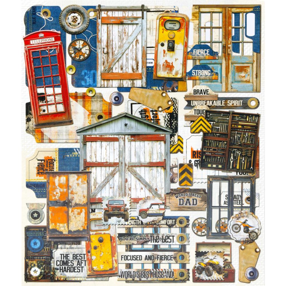 Rust and Revs 2.0 Die-Cut Elements by Dennis Bruton