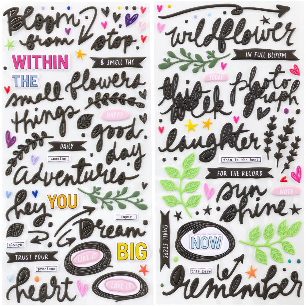 The Flower Emporium Puffy Stickers By Vicki Boutin