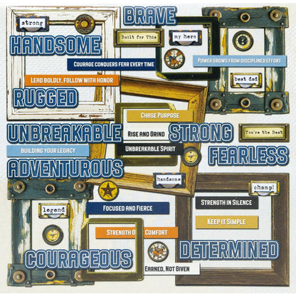 Rust and Revs 2.0 Chipboard Words and Frames by Dennis Bruton