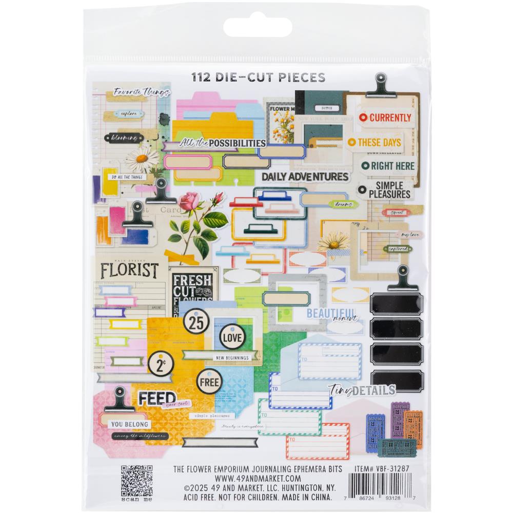 The Flower Emporium Journaling Ephemera Bits By Vicki Boutin