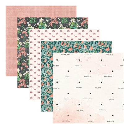 Spellbinders Designer Paper Pack 12"X12" From Rosie's Studio - Hello It's Me