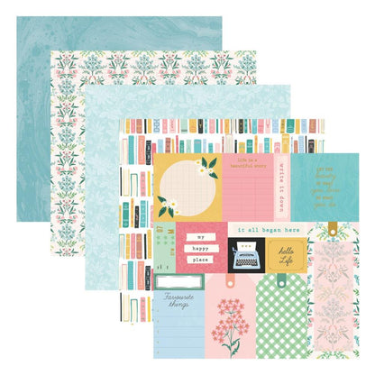 Spellbinders Designer Paper Pack 12"X12" From Rosie's Studio - Hello It's Me
