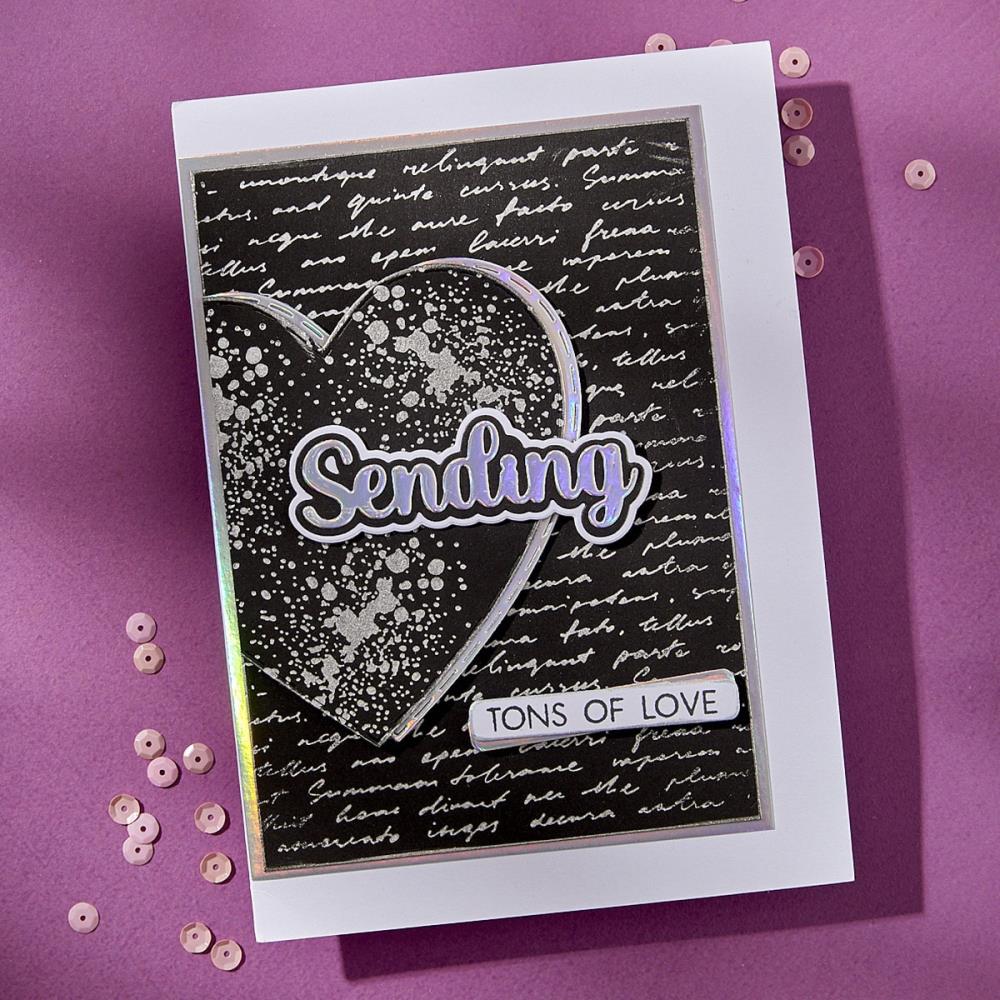 Spellbinders Clear Stamp & Die Set By Lisa Horton - Sending Smiles Sentiments