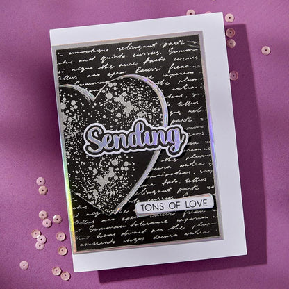 Spellbinders Clear Stamp & Die Set By Lisa Horton - Sending Smiles Sentiments